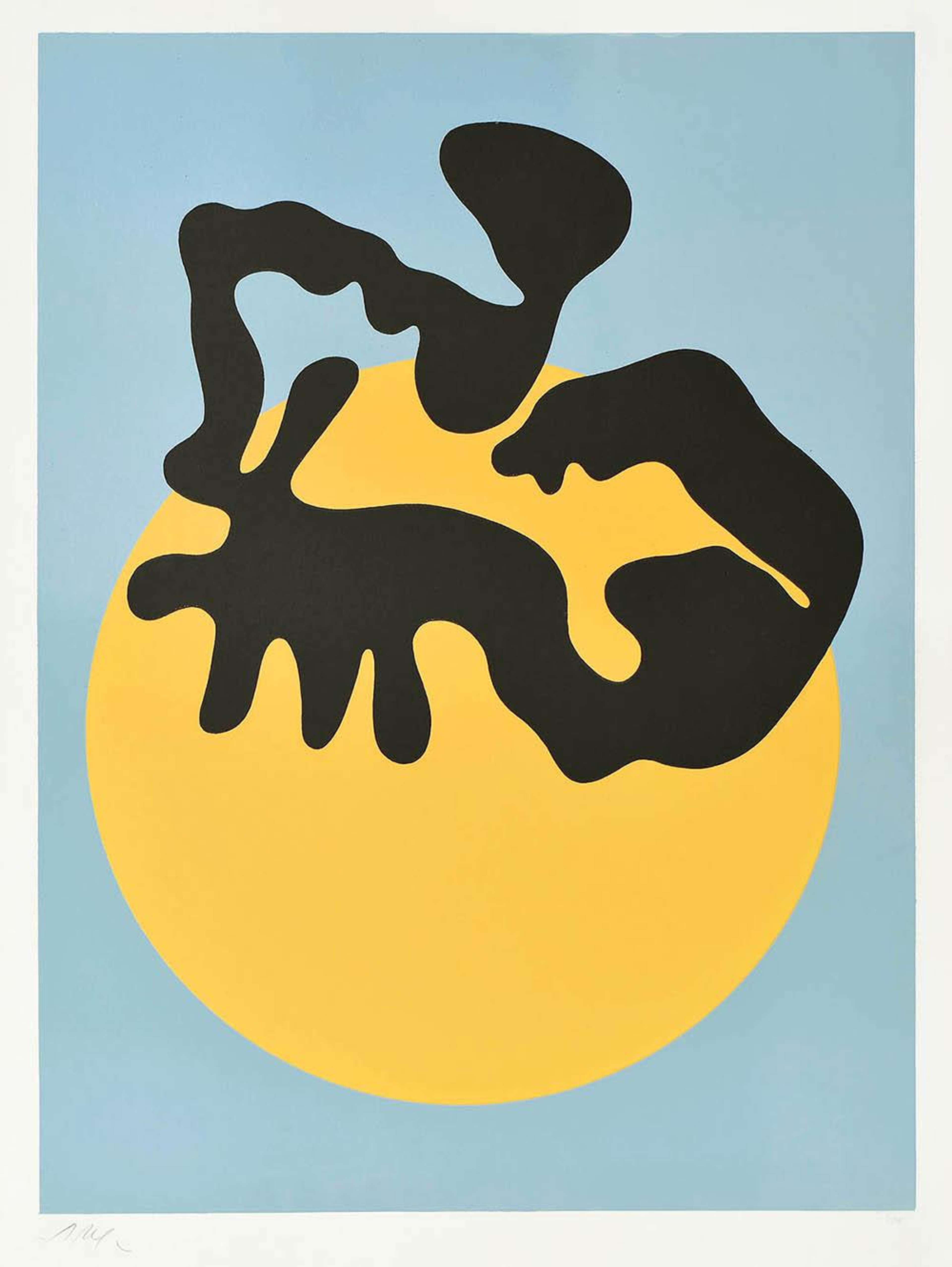 Non Loin Du Soleil, De La Lune Et Des Étoiles - Signed Print by Jean Arp 1962 - MyArtBroker