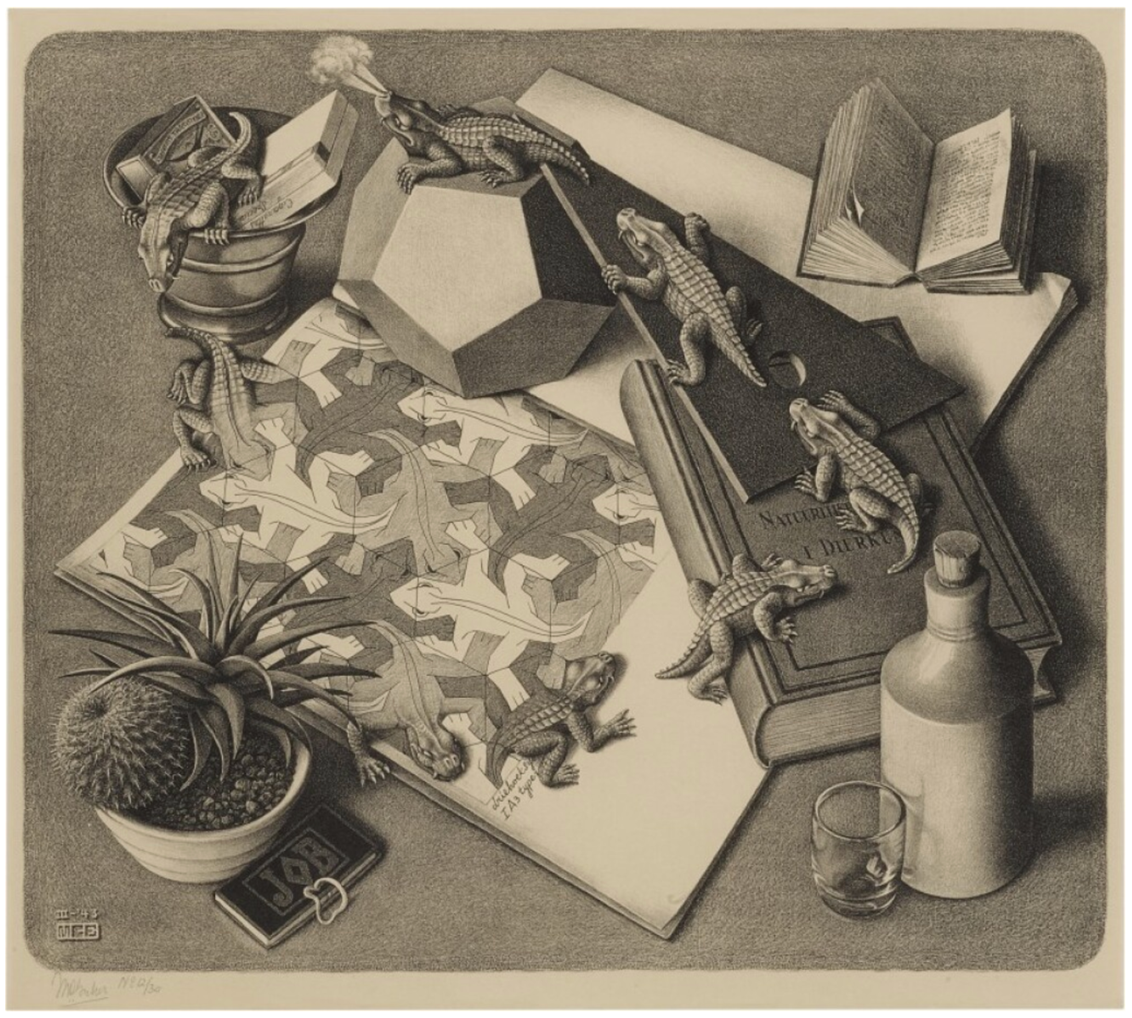 Reptiles (Bool 327) by M. C. Escher - Sotheby's 