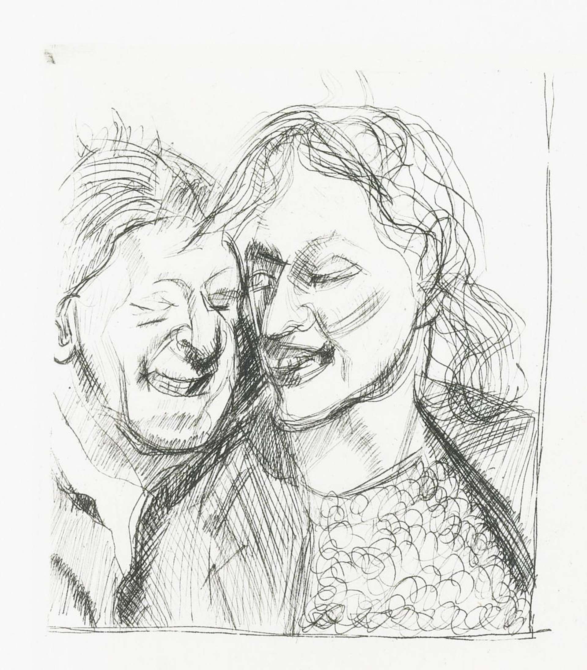 Couple - Signed Print by Lucian Freud 1982 - MyArtBroker