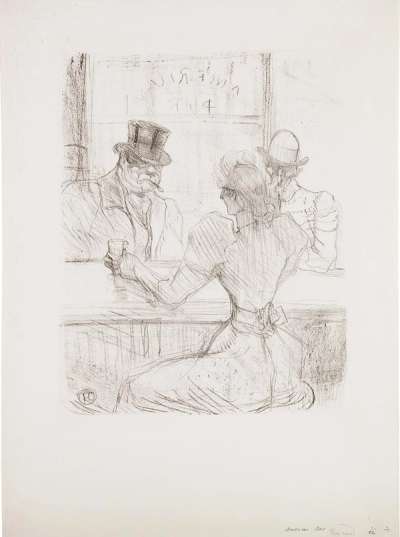 Au Bar Picton, Rue Scribe - Signed Print by Henri De Toulouse Lautrec 1896 - MyArtBroker