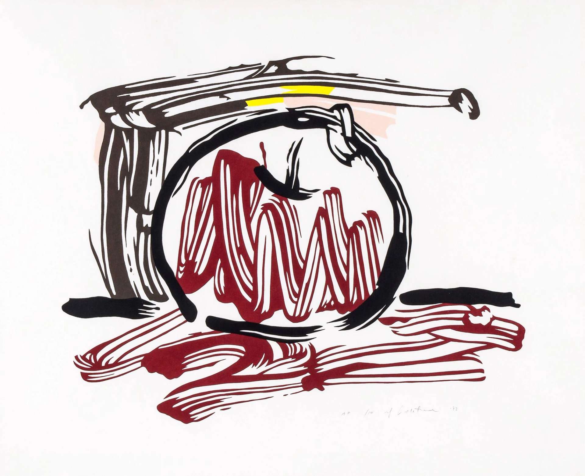 Red Apple - Signed Print by Roy Lichtenstein 1983 - MyArtBroker