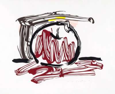 Red Apple - Signed Print by Roy Lichtenstein 1983 - MyArtBroker