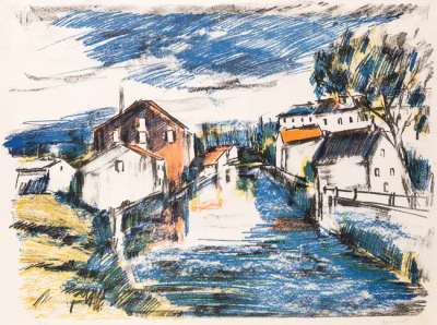 Le Sausseron - Signed Print by Maurice de Vlaminck 1921 - MyArtBroker