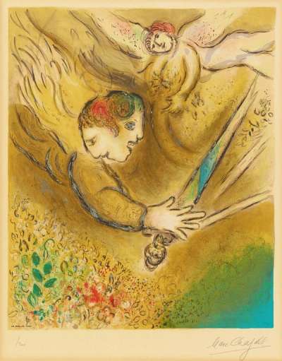 L'Ange Du Jugement - Signed Print by Marc Chagall 1974 - MyArtBroker