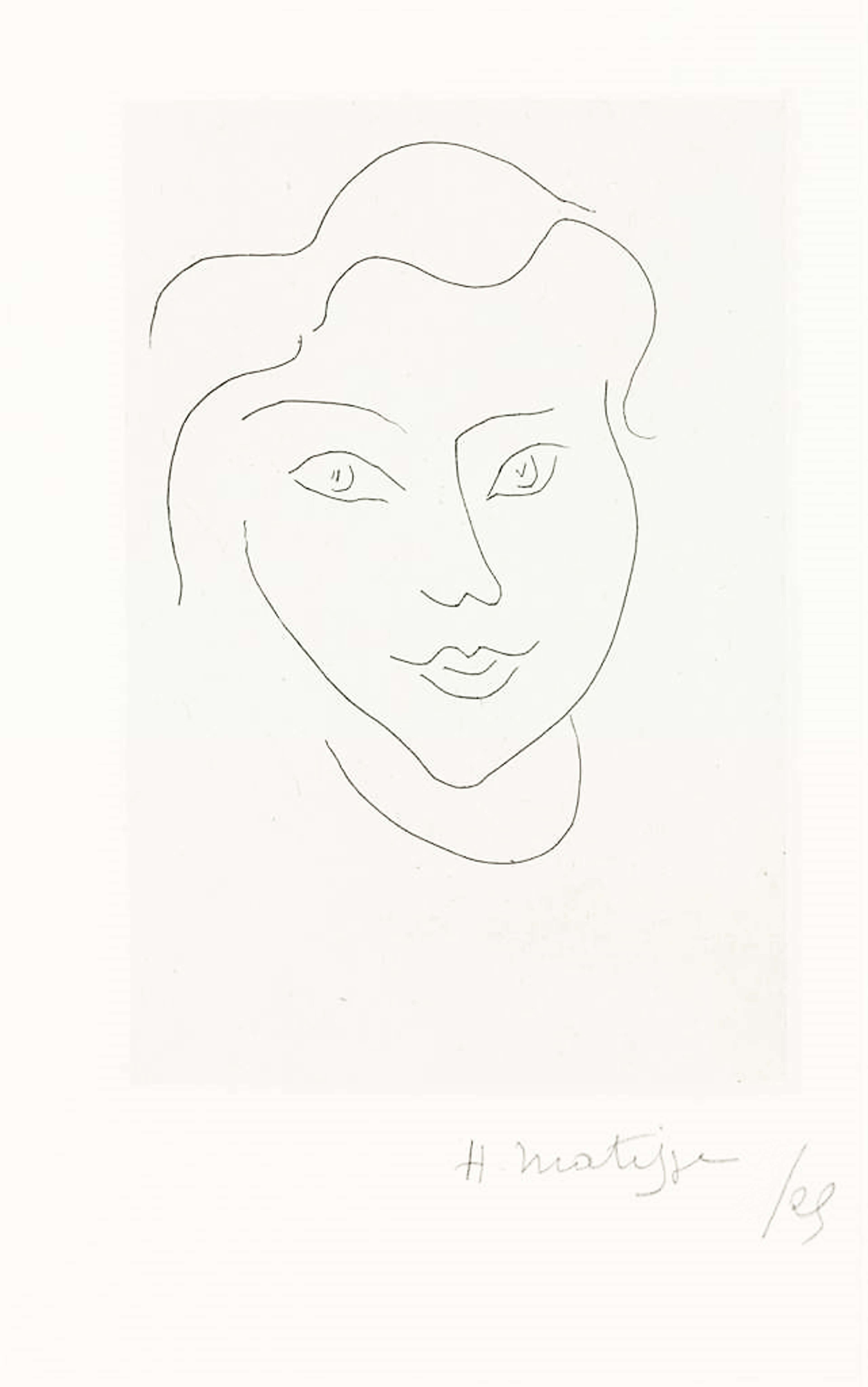 Jeune Femme Au Regard Lumieux - undefined by Henri Matisse 1945 - MyArtBroker