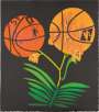 Jonas Wood: Double Basketball Orchid (State II) - Signed Print