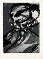 Frank Auerbach: Head Of G. B. - Signed Print