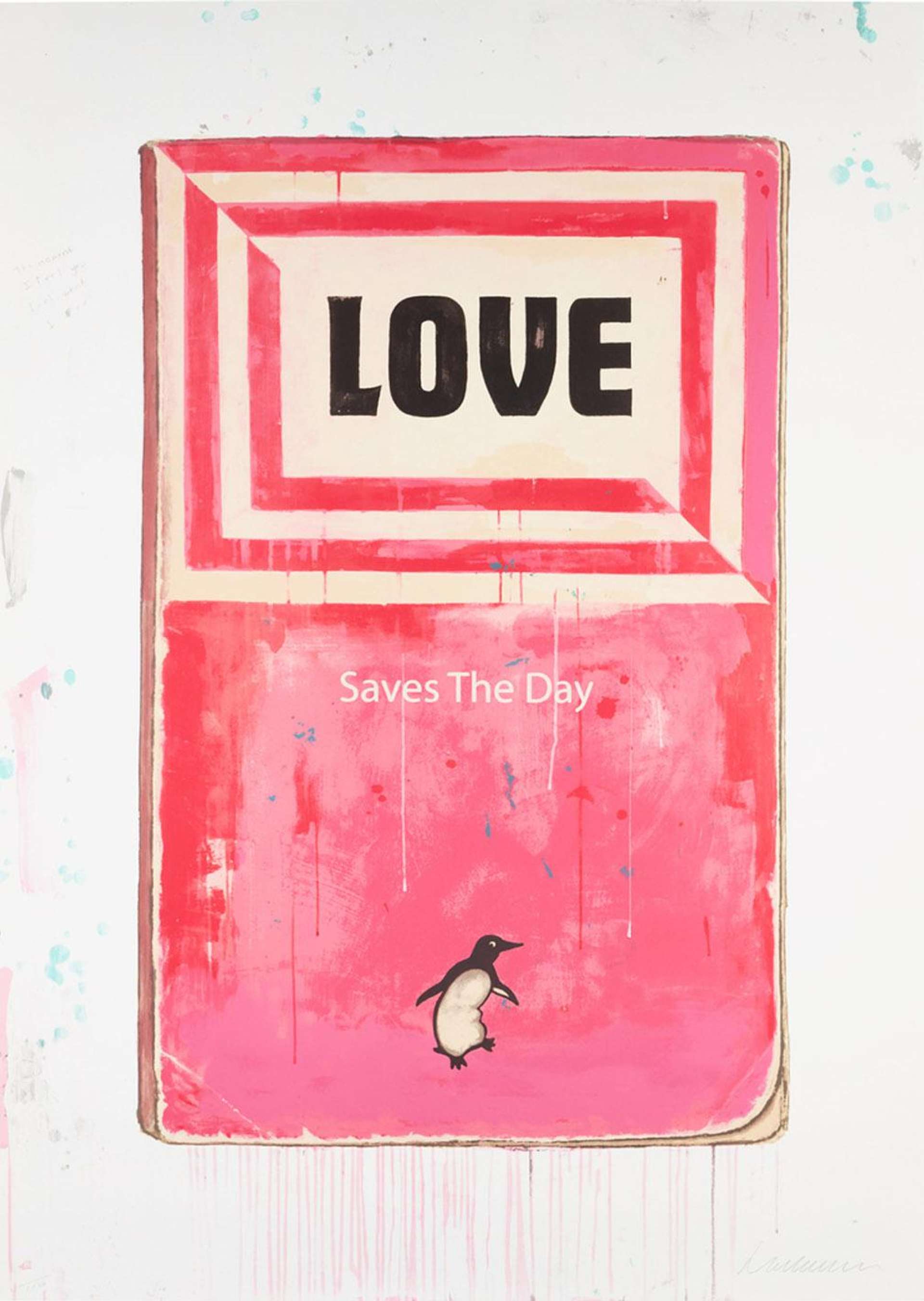 Love Saves The Day by Harland Miller