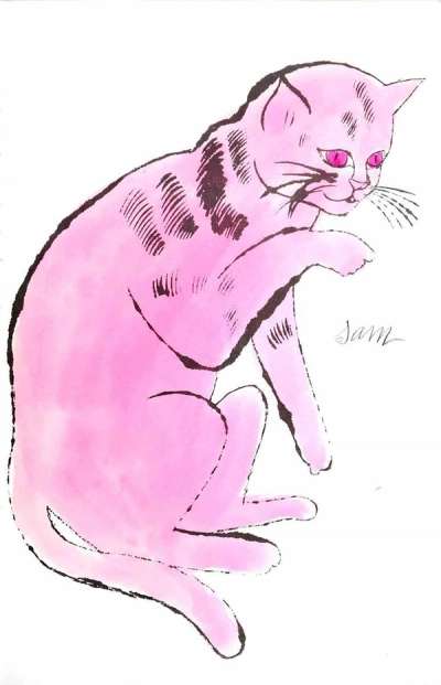 Andy Warhol: Cats Named Sam IV 64 - Unsigned Print