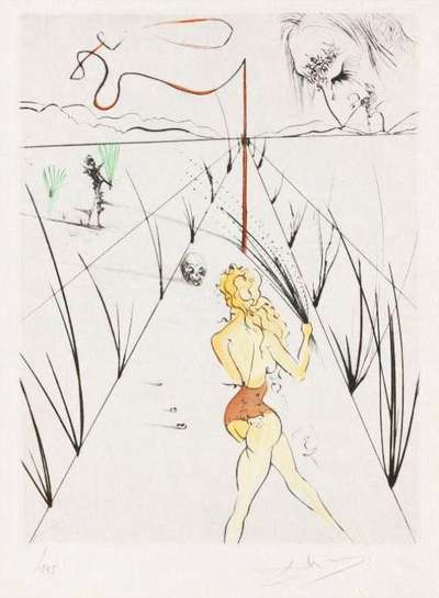 Vénus Aux Fourrures (portfolio) - Signed Print by Salvador Dali 1969 - MyArtBroker