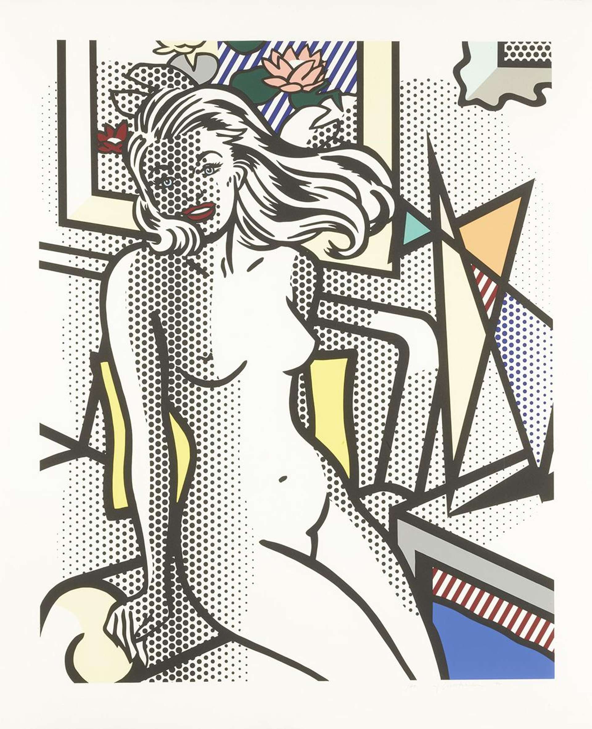 Nude With Yellow Pillow by Roy Lichtenstein - MyArtBroker 