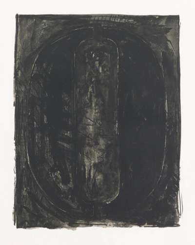 Figure 0 (Black Numeral) - Signed Print by Jasper Johns 1968 - MyArtBroker