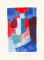 Serge Poliakoff: Composition Bleue, Verte Et Rouge - Signed Print