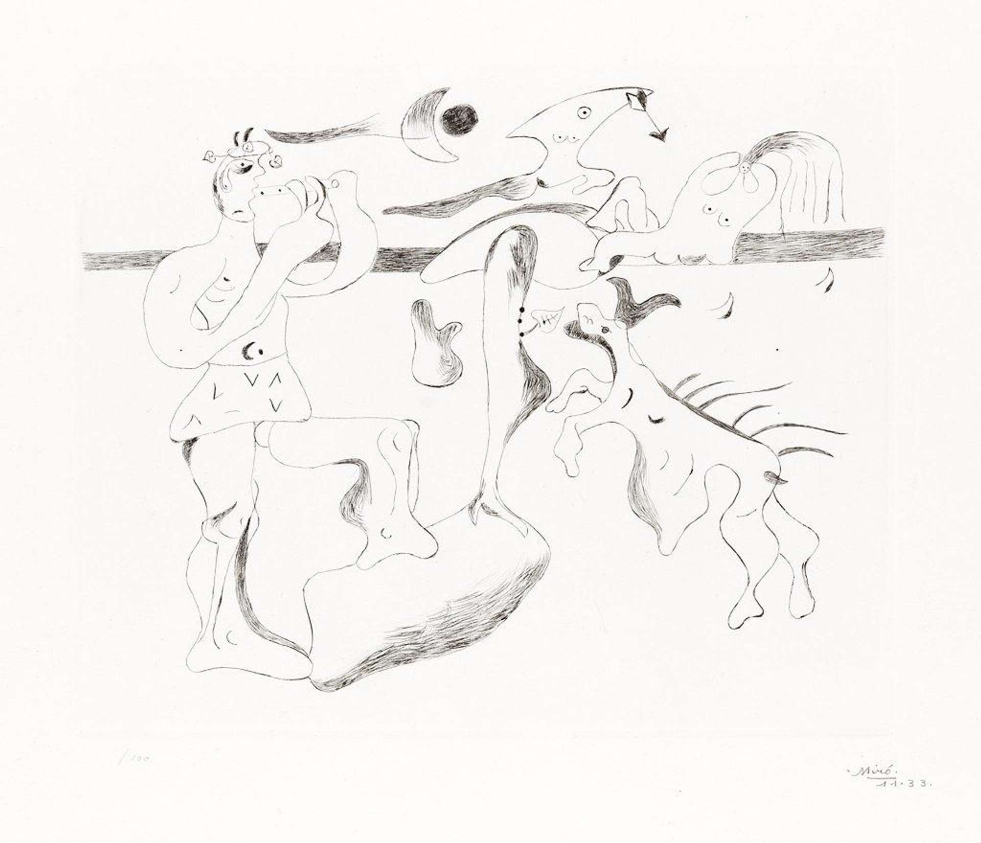 Daphnis Et Chloé - Signed Print by Joan Miró 1933 - MyArtBroker