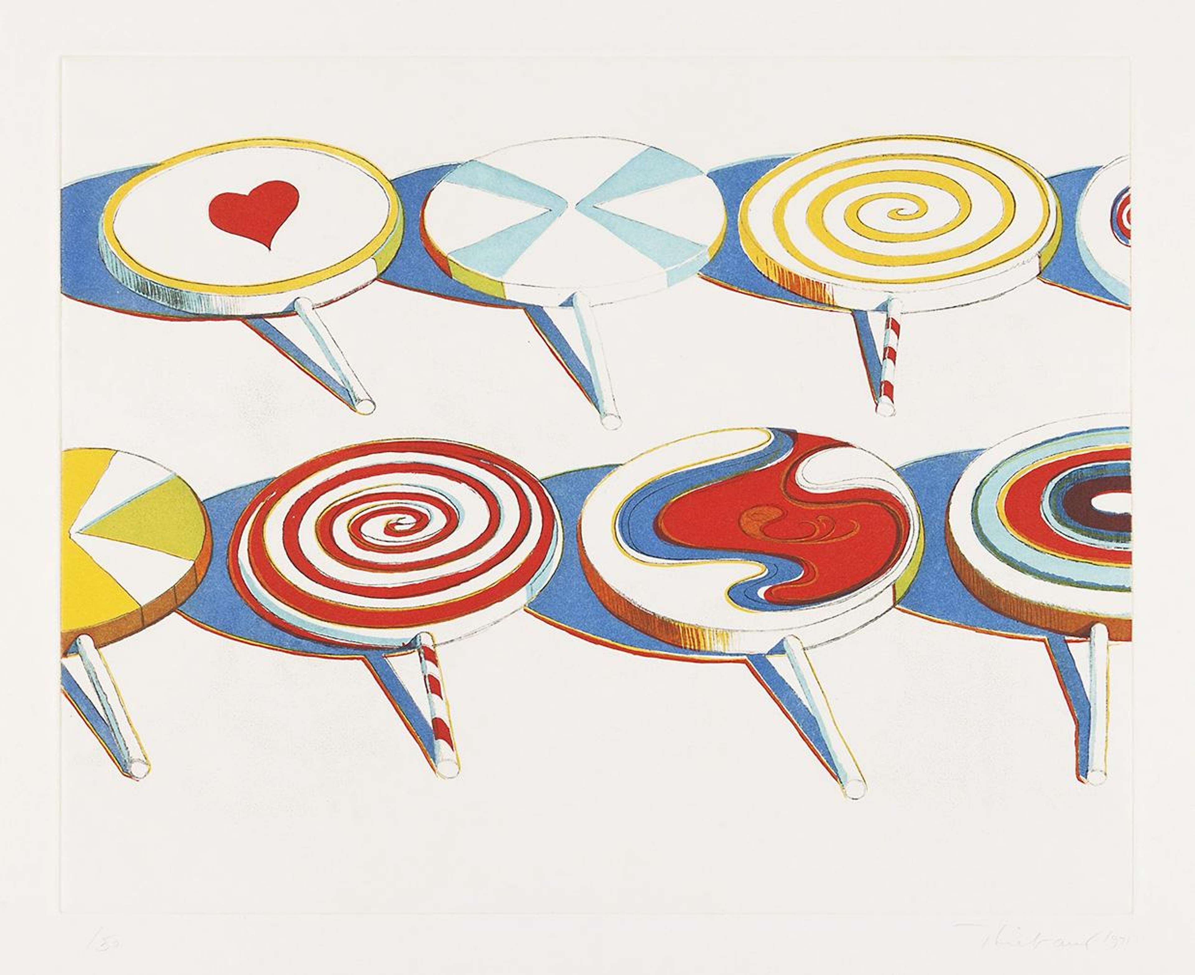 Big Suckers - Signed Print by Wayne Thiebaud 1971 - MyArtBroker