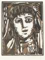 Maurice de Vlaminck: Tête De Femme - Signed Print