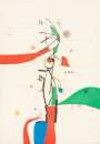 Joan Miró: Demi Mondaine Sa Fenêtre - Signed Print