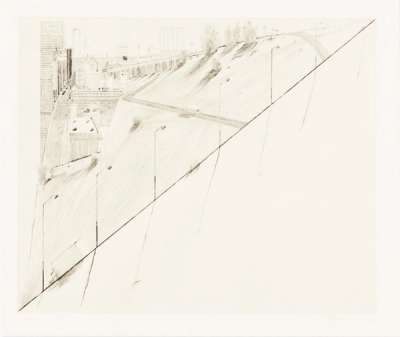 Diagonal Ridge - Signed Print by Wayne Thiebaud 1979 - MyArtBroker
