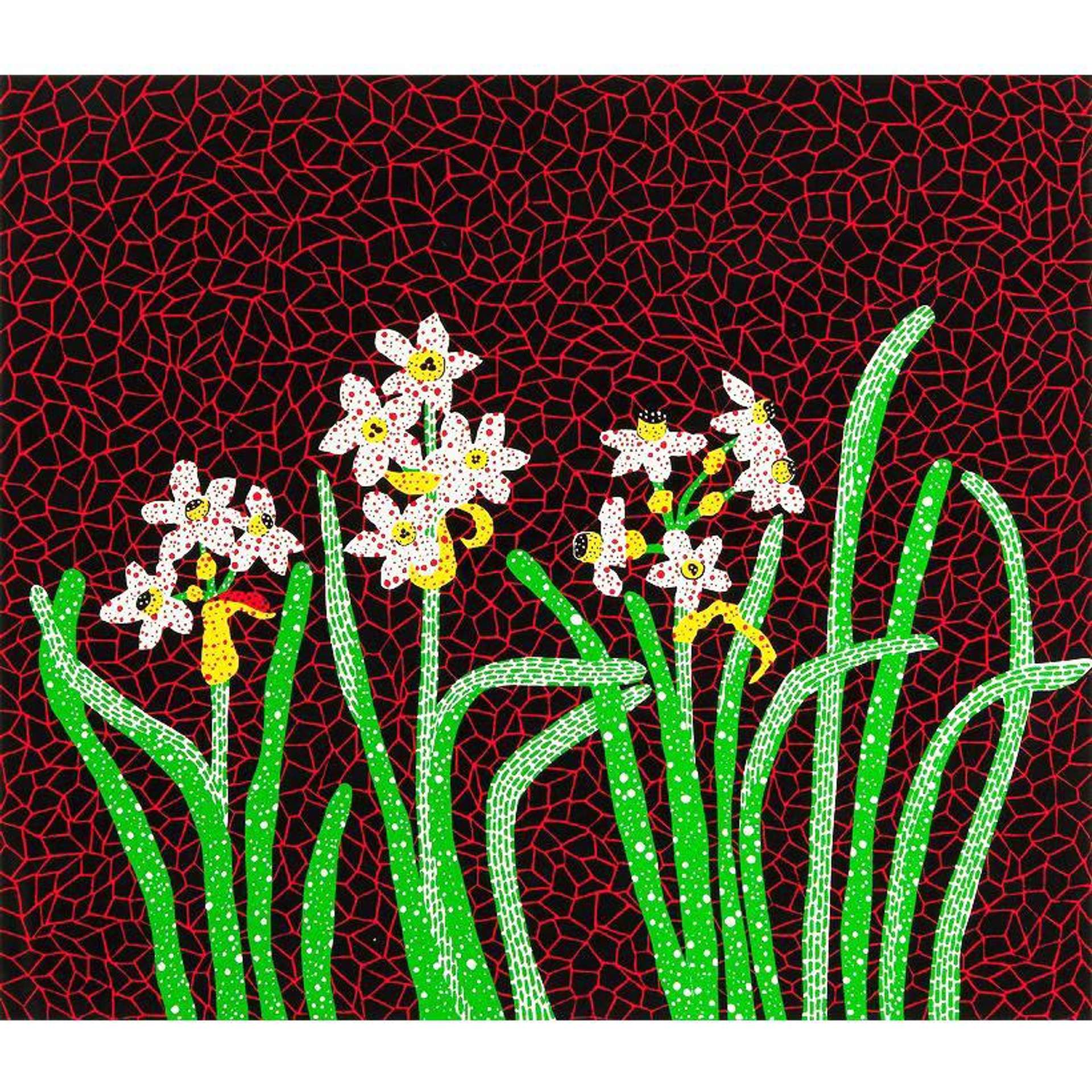 Flowers, Kusama 84 - Signed Print by Yayoi Kusama 1985 - MyArtBroker