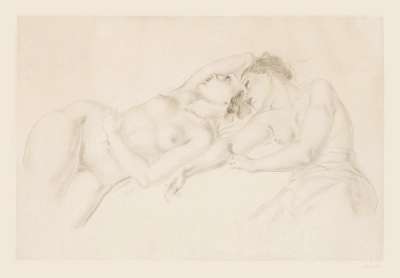 Two Reclining Nudes - Signed Print by Tsuguharu Foujita 1930 - MyArtBroker