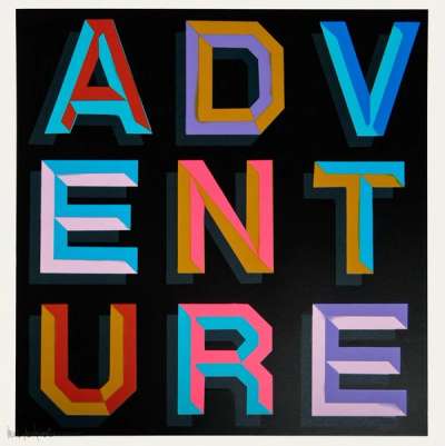 Adventure - Signed Print by Ben Eine 2013 - MyArtBroker