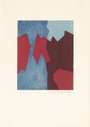 Serge Poliakoff: Composition Rouge Et Bleue - Signed Print