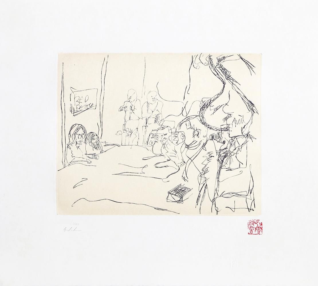 John Lennon Eiffel Tower (Bag One) (Signed Print) 1988 | MyArtBroker