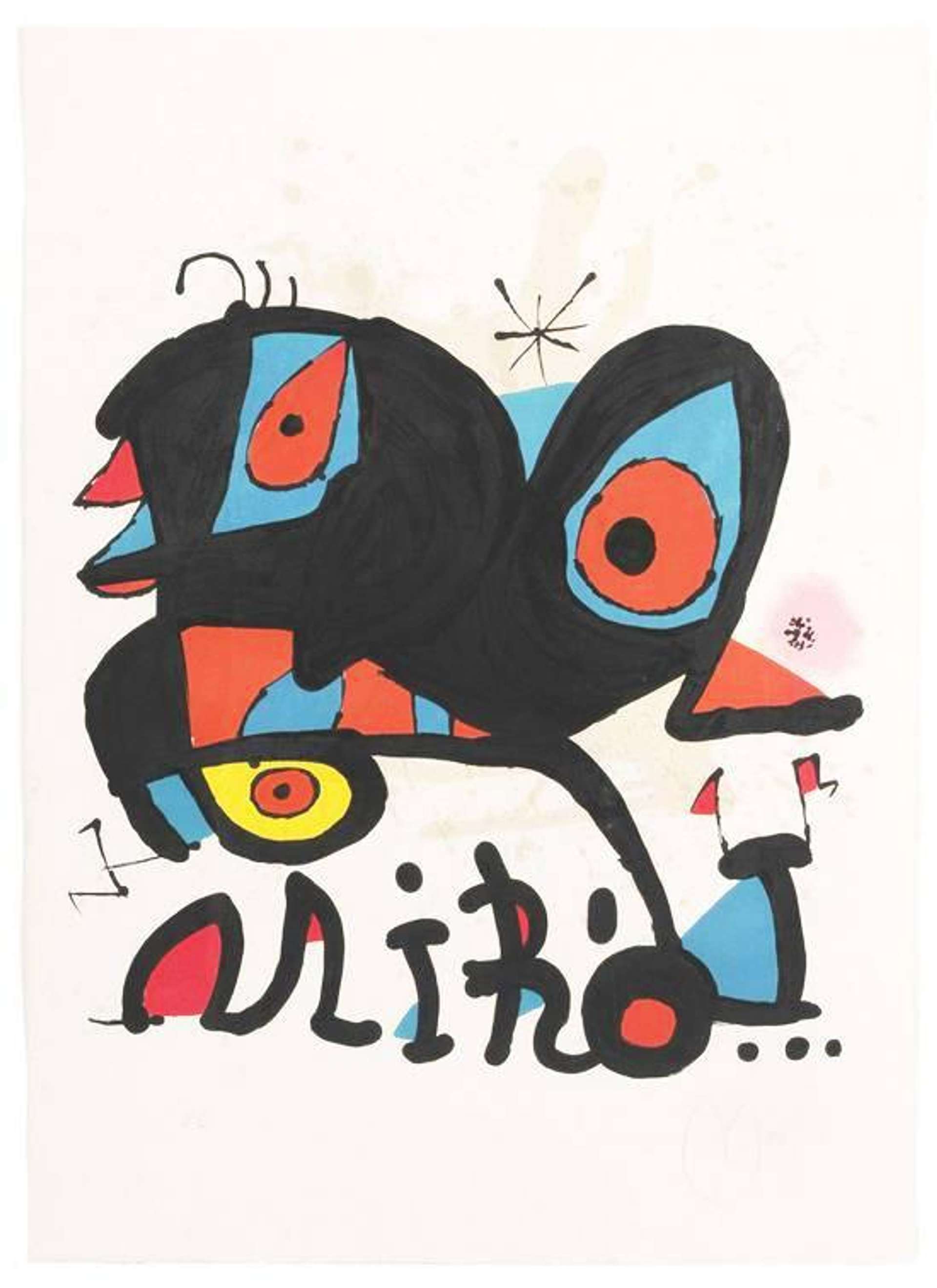 Affiche Pour L'Exposition Miro (Louisiana) - Signed Print by Joan Miró 1974 - MyArtBroker