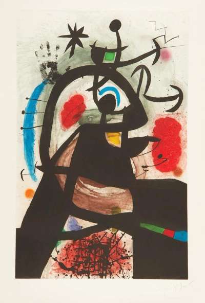 Joan Miró: Le Permissionaire - Signed Print