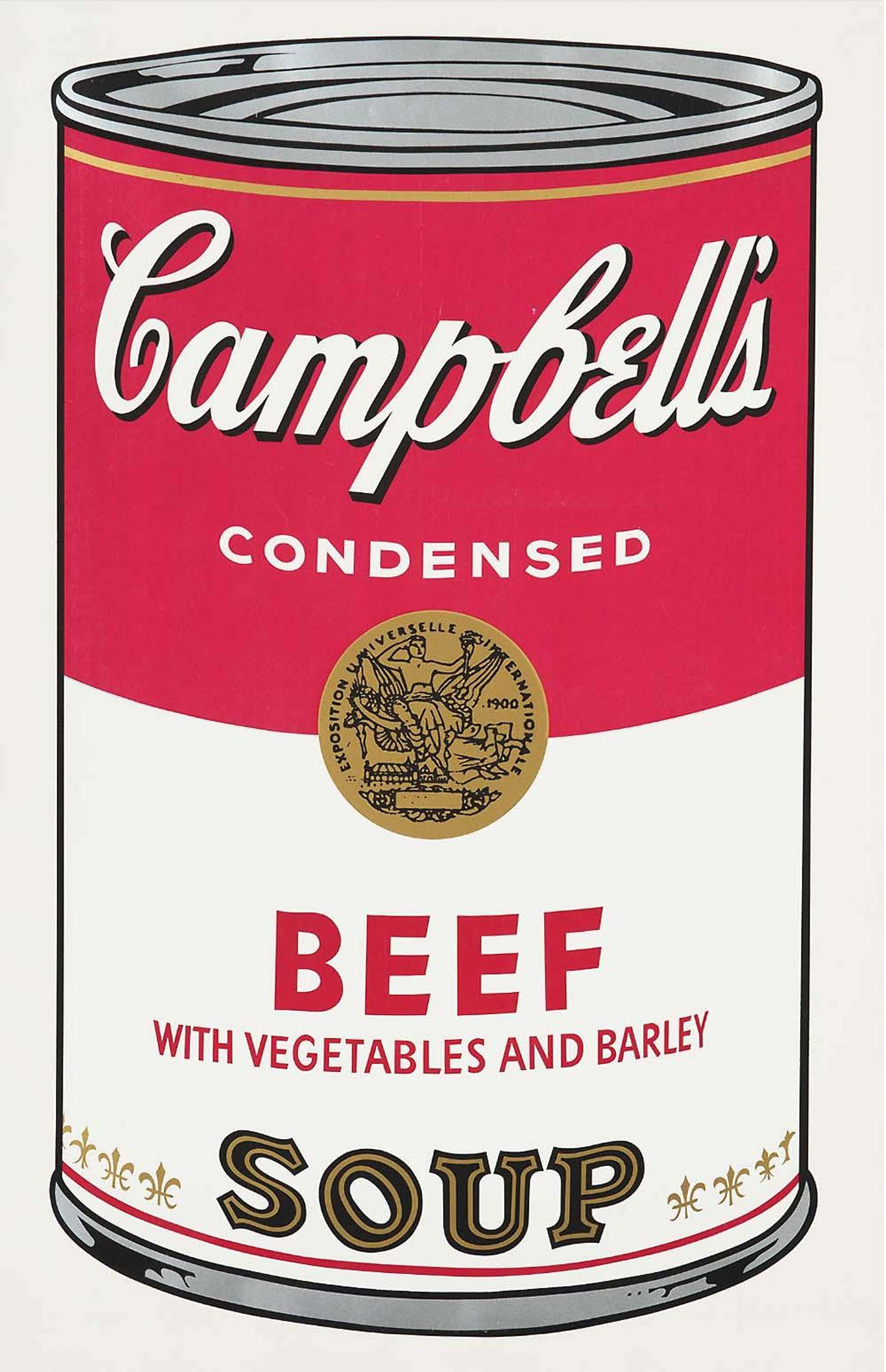 Campbell's Soup I, Beef With Vegetables And Barley (F. & S. II.49) - Signed Print by Andy Warhol 1968 - MyArtBroker