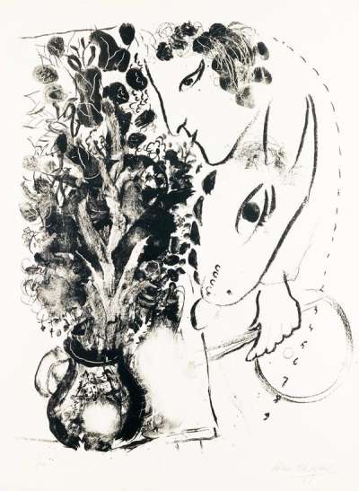 Profil Du Peintre - Signed Print by Marc Chagall 1962 - MyArtBroker