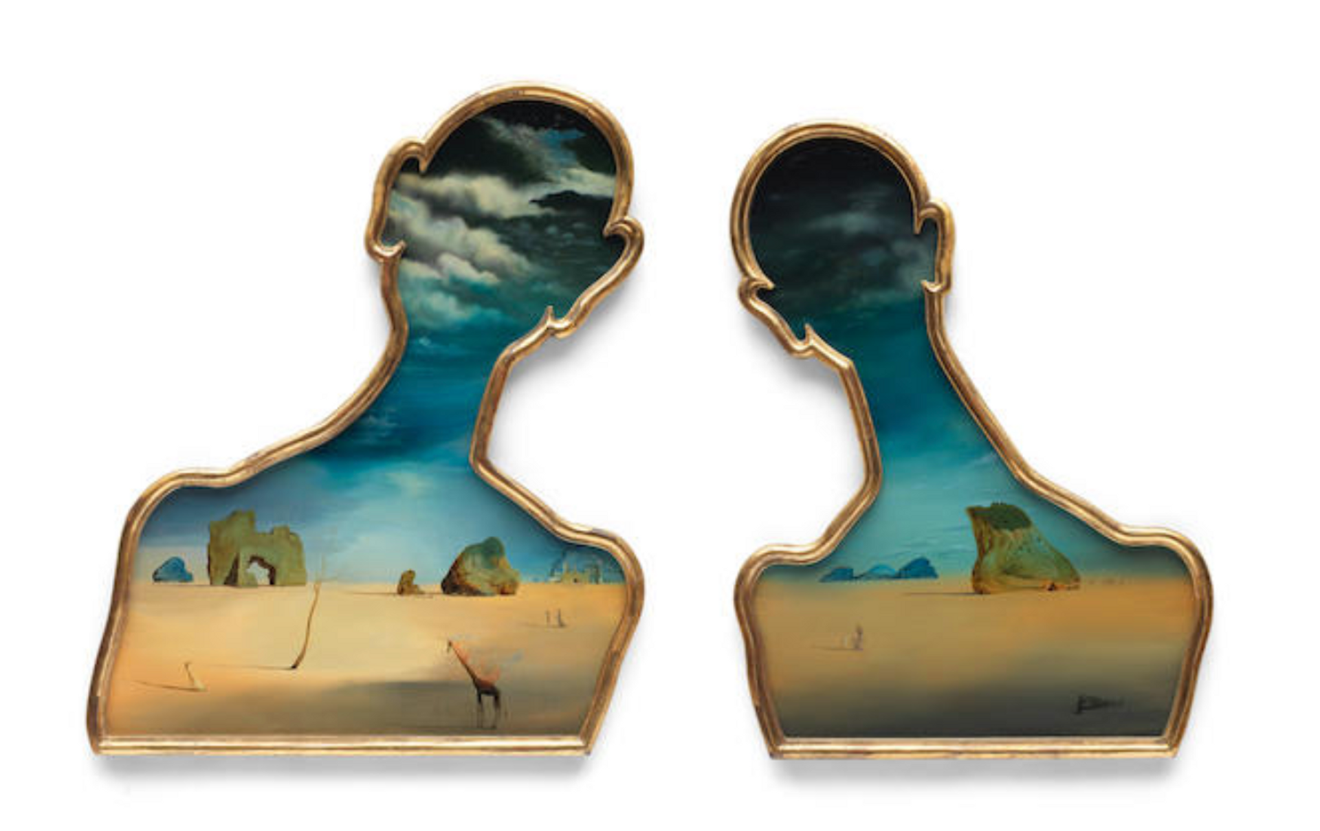 Couple Aux Tête Pleines De Nuages by Salvador Dalí