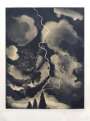 David Hockney: Study Of Lightning Medium - Signed Print