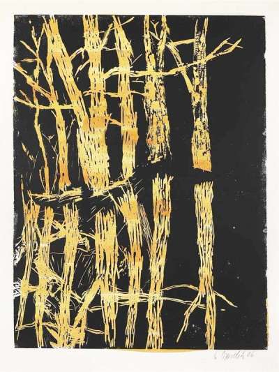 Im Wald Und Auf Der Heide: Silence - Signed Print by Georg Baselitz 2006 - MyArtBroker