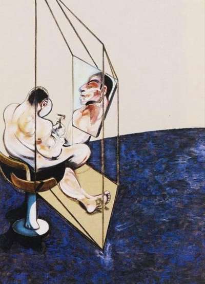 Francis Bacon: Three Studies Of The Male Back (left panel) - Signed Print