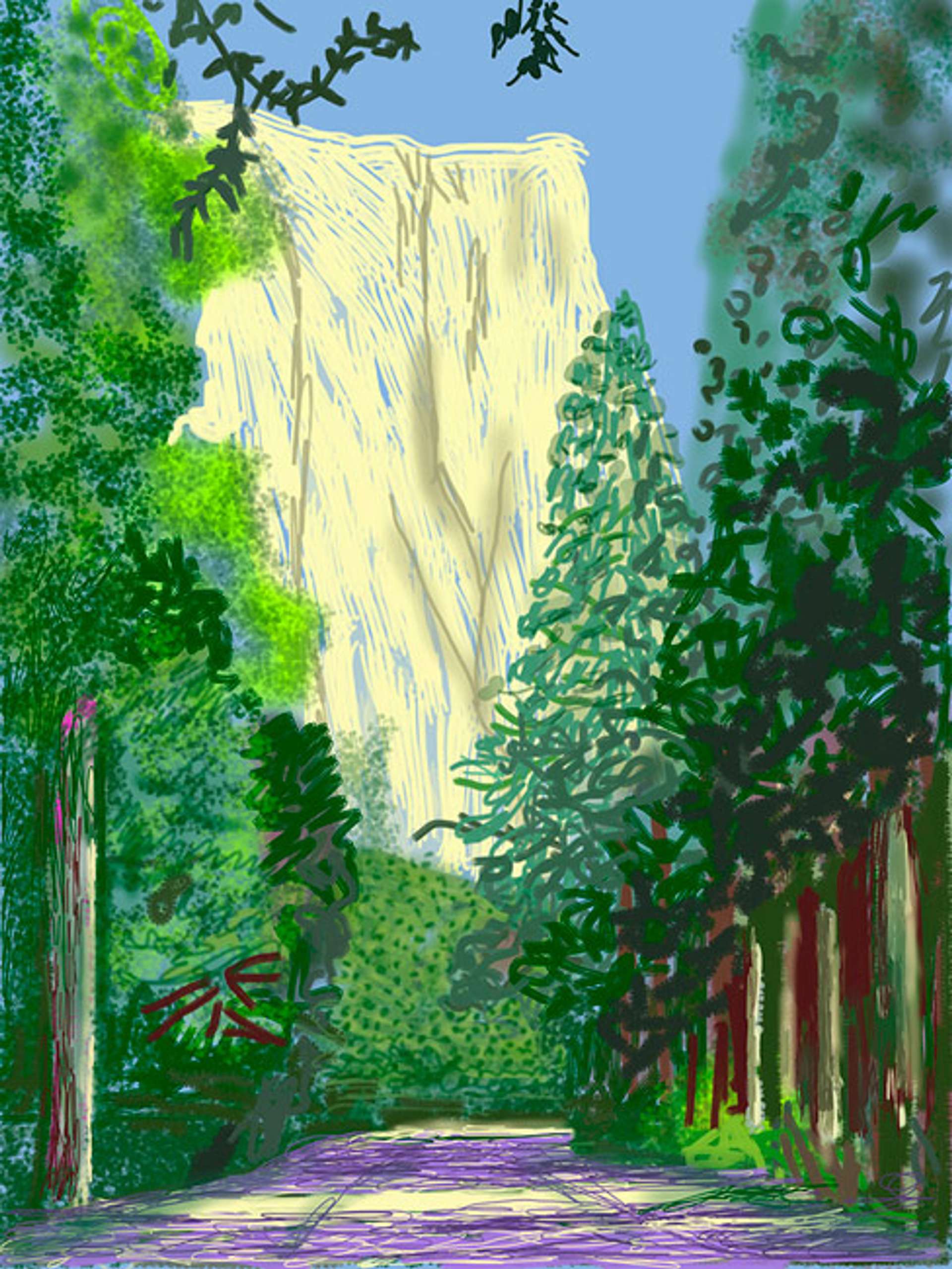 Yosemite II, October 16th 2011 - Signed Print by David Hockney 2011 - MyArtBroker