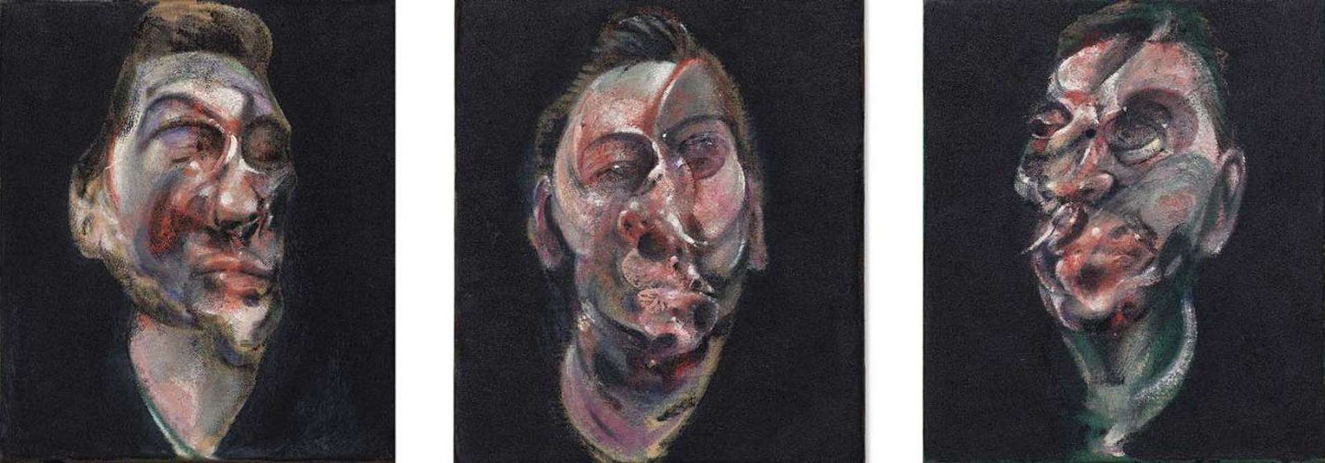 Three Studies For A Portrait Of George Dyer by Francis Bacon