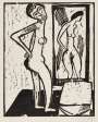 Karl Schmidt-Rottluff: Mädchen Vor Dem Spiegel - Signed Print