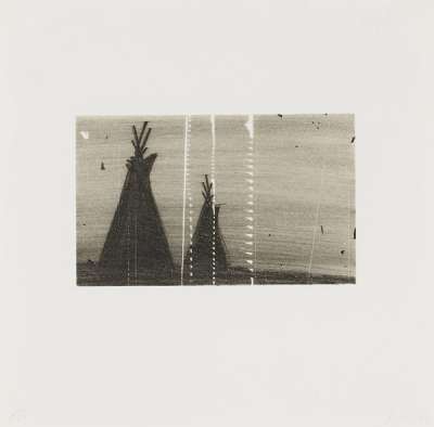 Teepees - Signed Print by Ed Ruscha 1992 - MyArtBroker