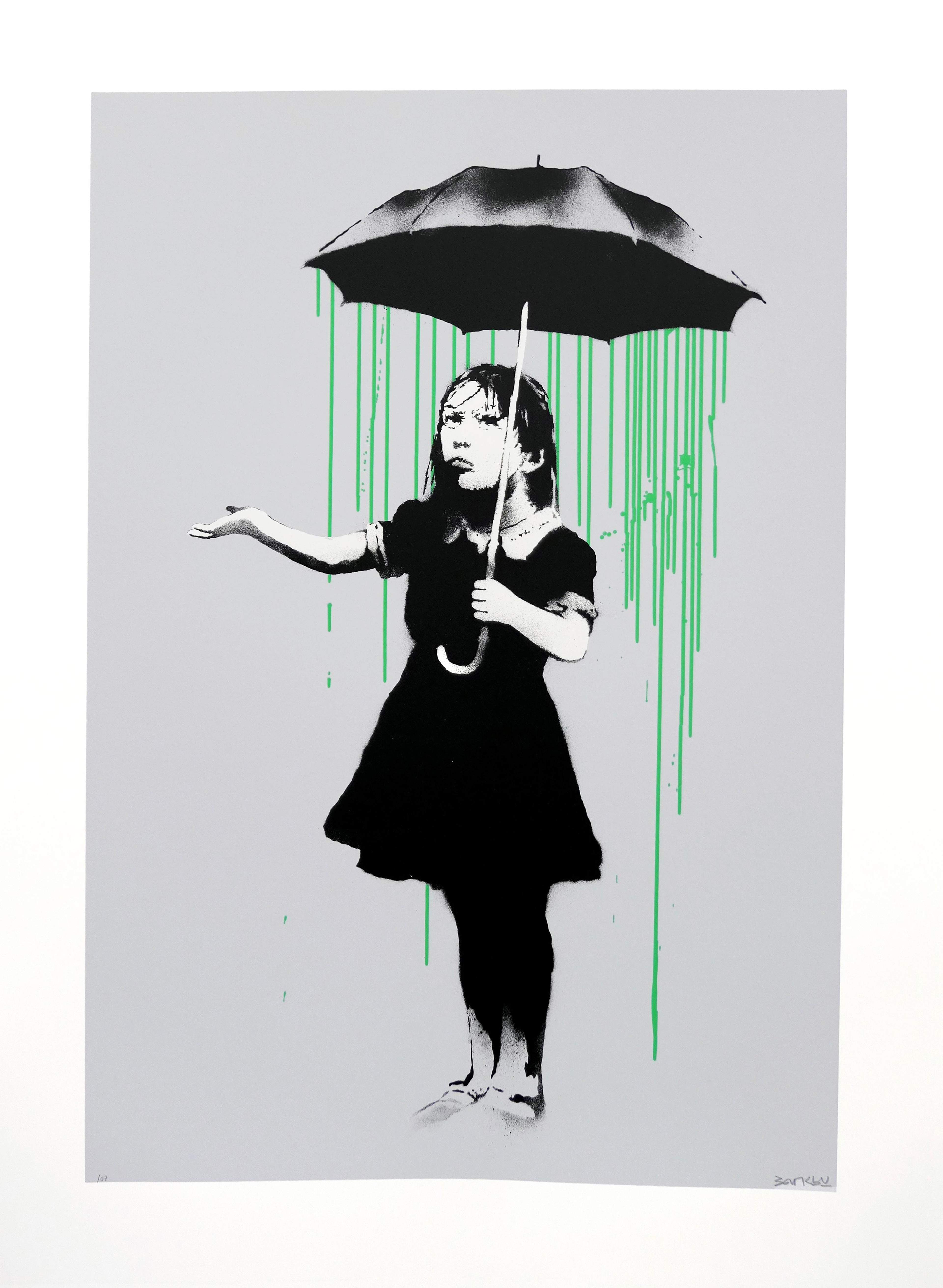 Nola (green rain) - Signed Print