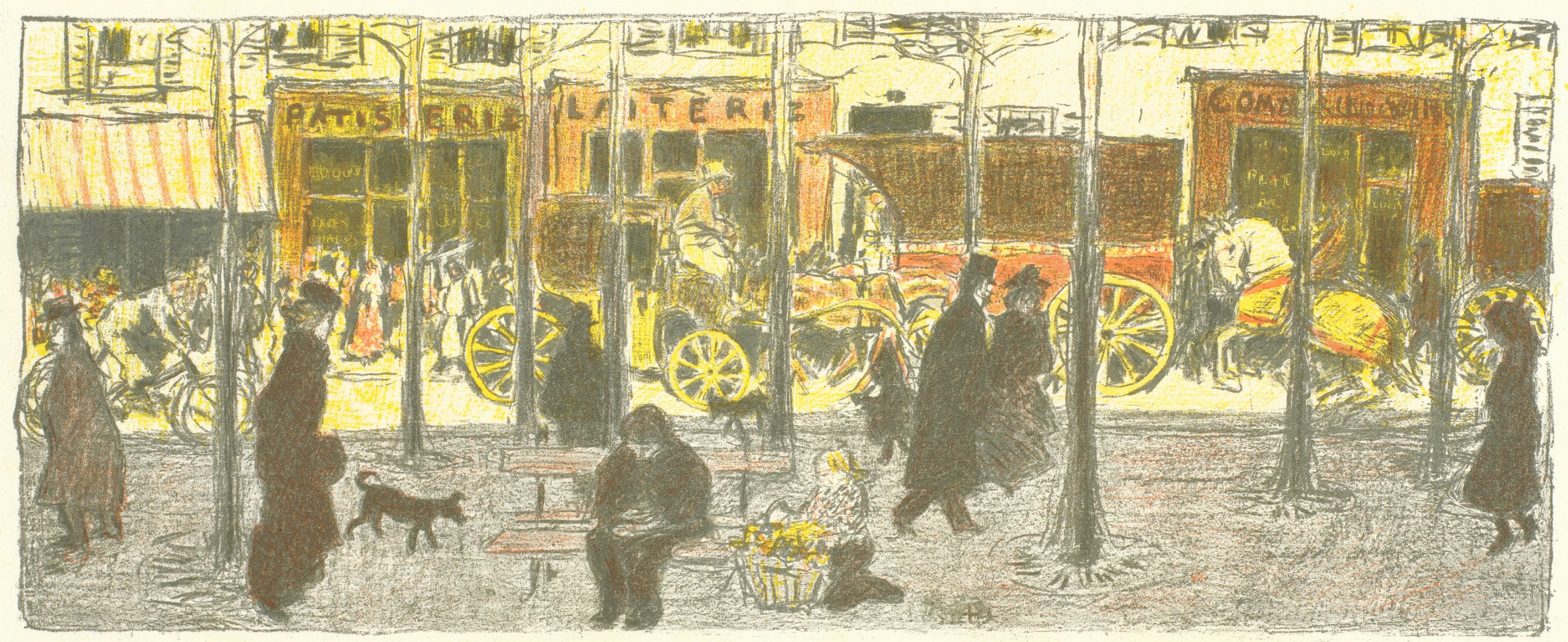 Pierre Bonnard | Les quais de Paris (Circa 1906) | MutualArt