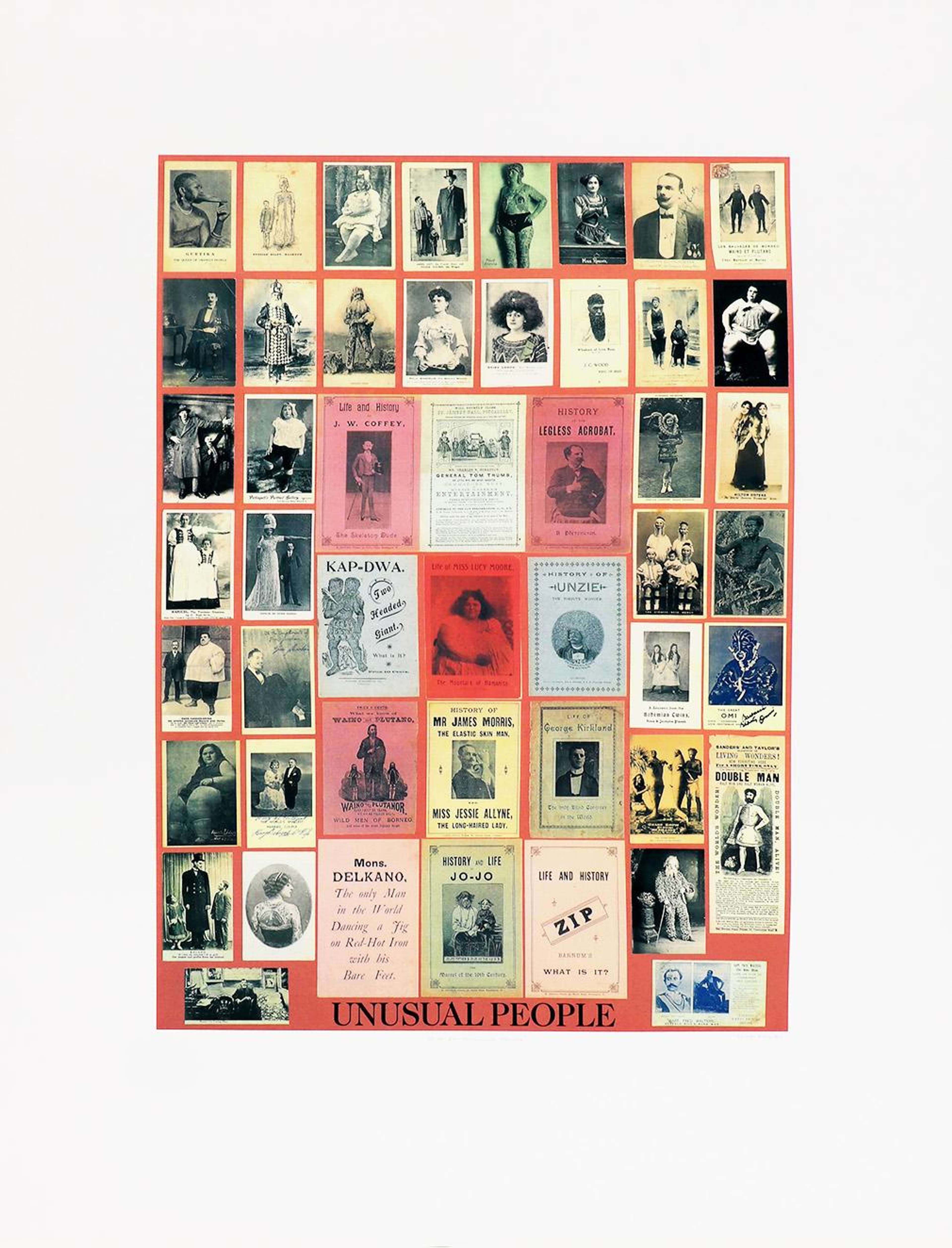 U Is For Unusual People - Signed Print by Peter Blake 1991 - MyArtBroker
