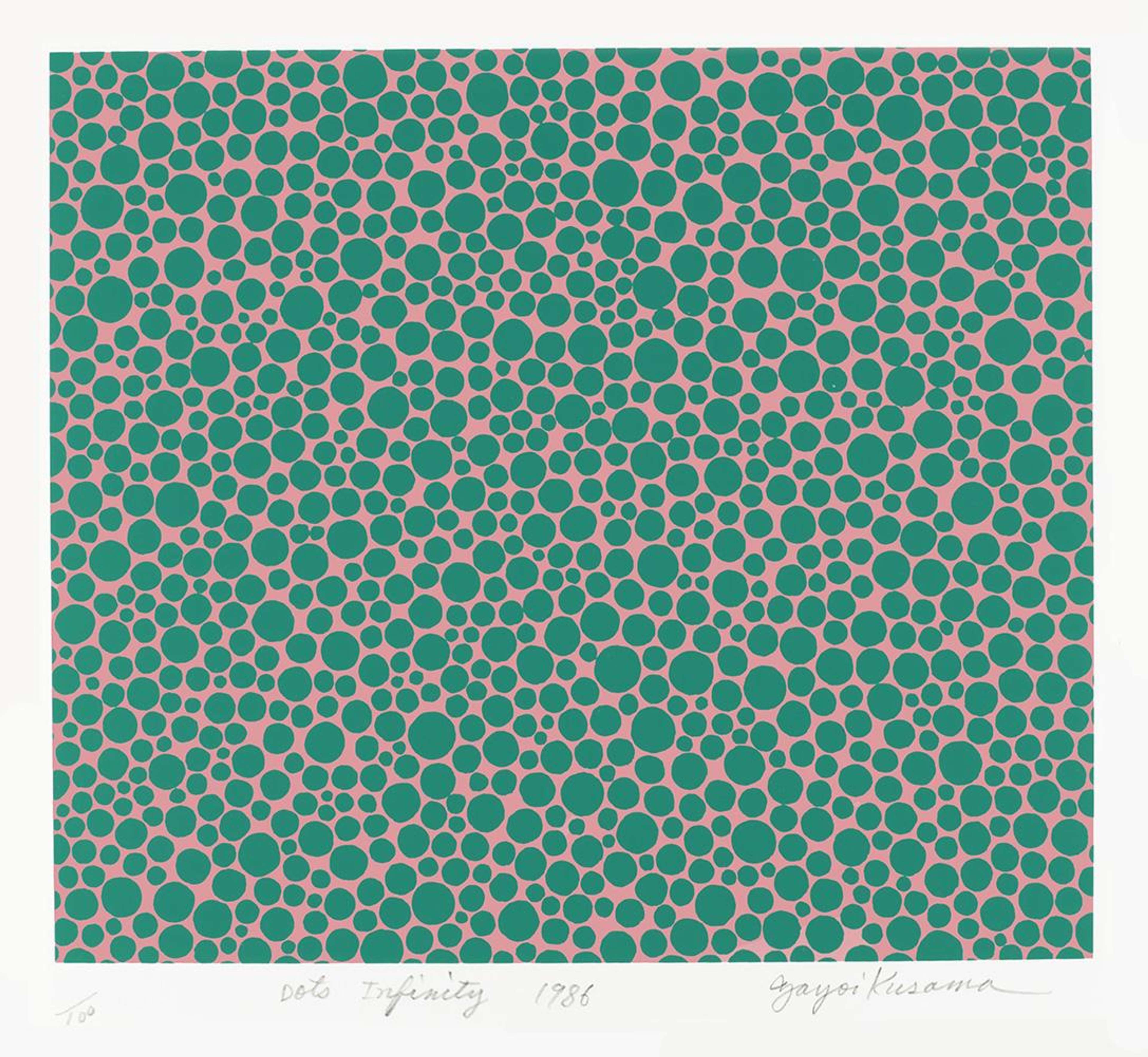 Dots Infinity - Signed Print by Yayoi Kusama 1986 - MyArtBroker