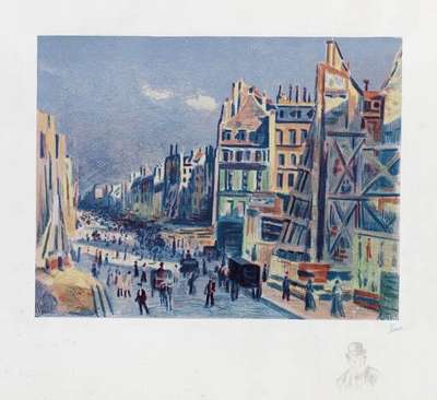 Rue Réaumur - Signed Print by Maximilien Luce 1894 - MyArtBroker