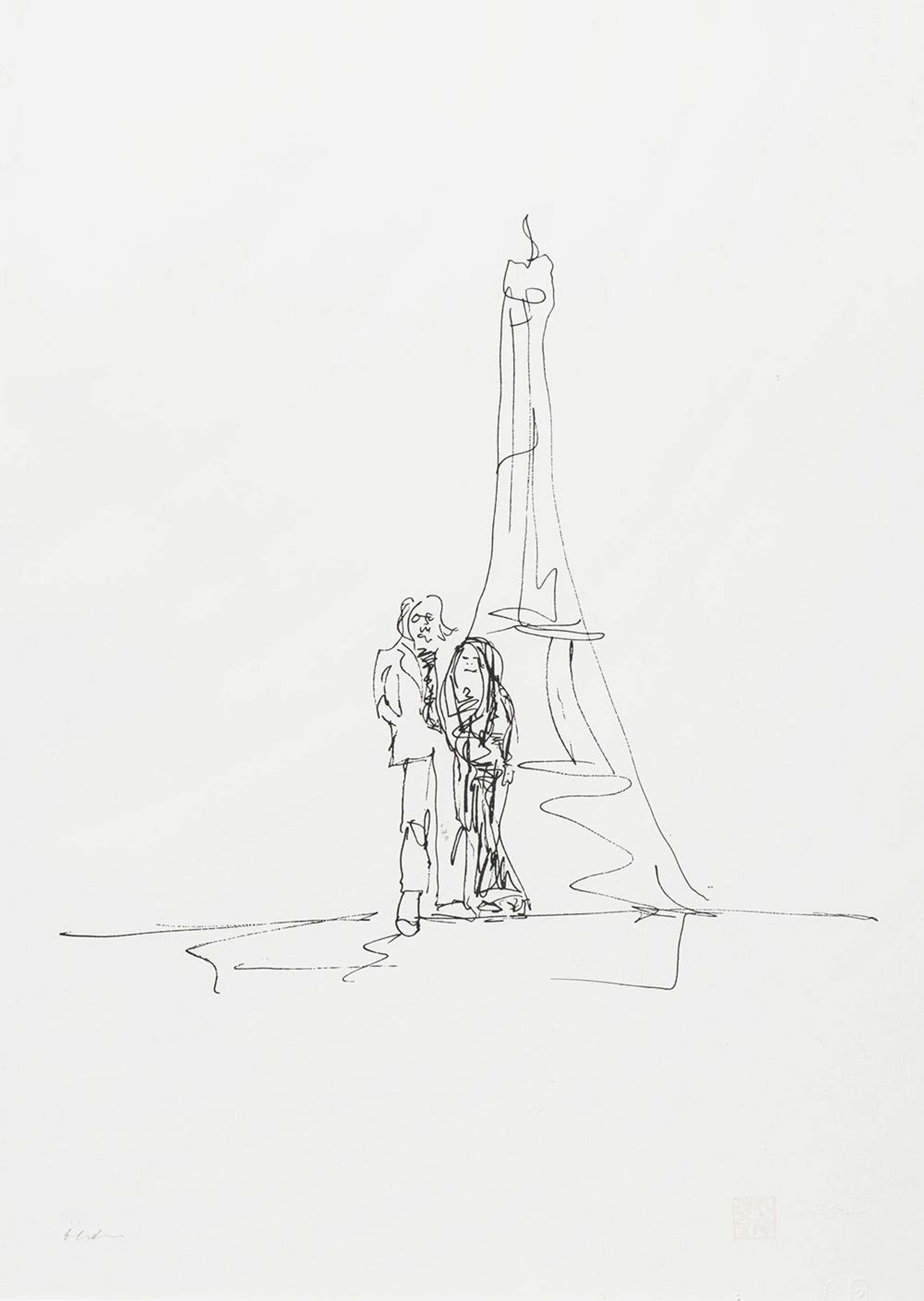 Eiffel Tower (Bag One) - Signed Print by John Lennon 1988 - MyArtBroker