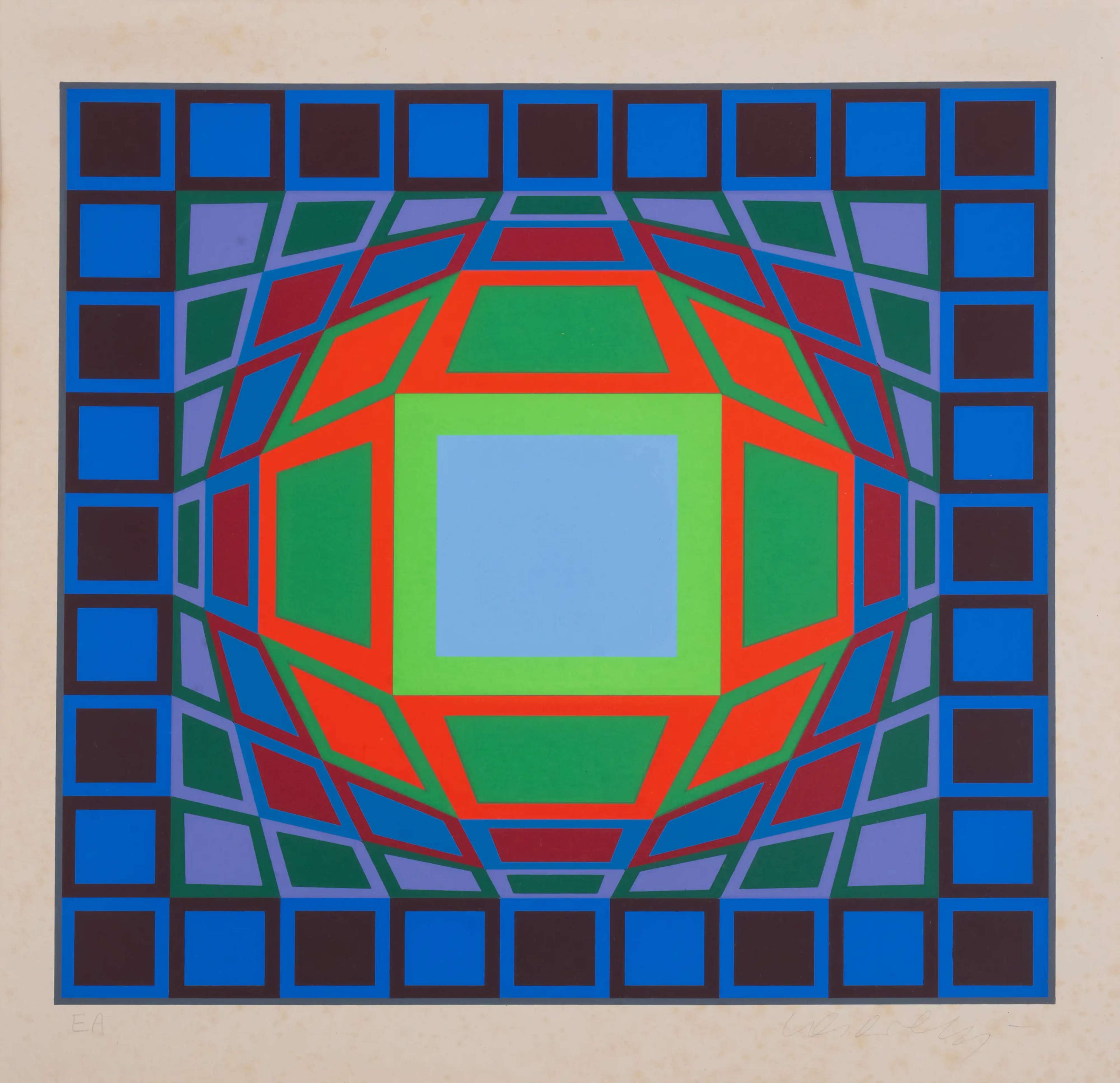 Gyemant - Signed Print by Victor Vasarely 1973 - MyArtBroker