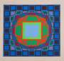 Victor Vasarely: Gyemant - Signed Print