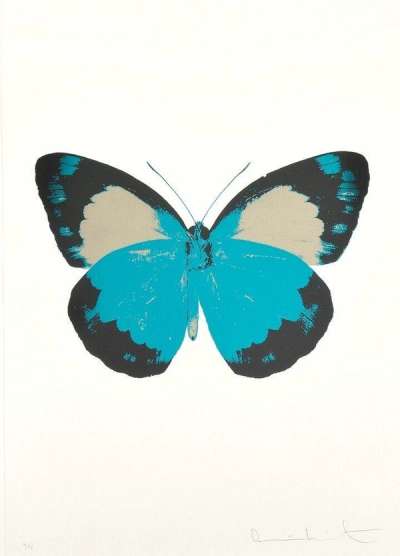 Damien Hirst: The Souls II (turquoise, raven black, cool gold) ) - Signed Print