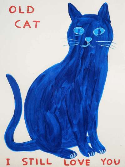 Old Cat - Signed Print by David Shrigley 2022 - MyArtBroker