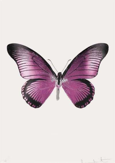 The Souls IV (loganberry pink, silver gloss, raven black) - Signed Print by Damien Hirst 2010 - MyArtBroker